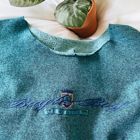 Bugle Boy Tops - VINTAGE Bugle Boy off shoulder crewneck sweatshirt